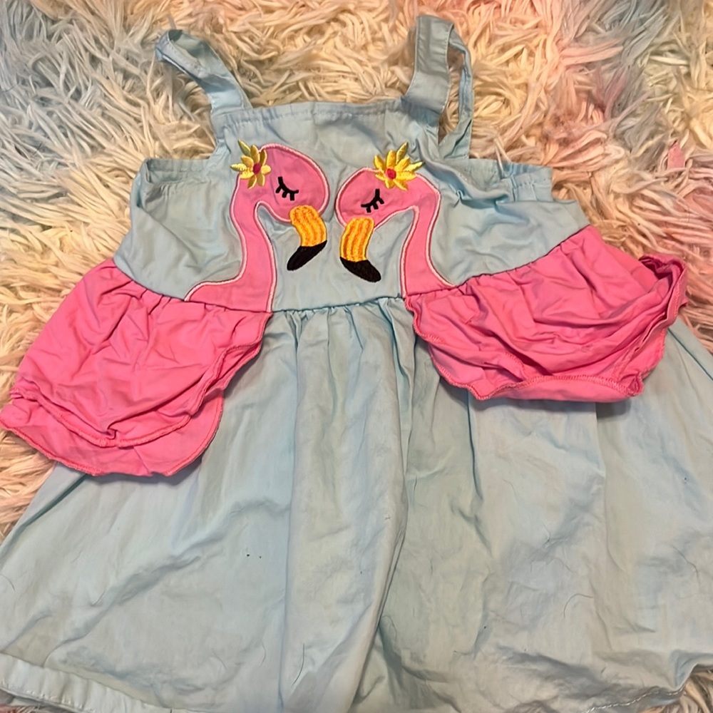 Baby Essentials Flamingo Dress 9M